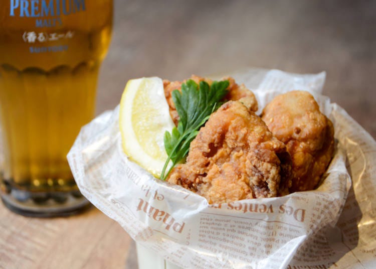 Complement your beer with some handmade "Mochiko Chicken"!