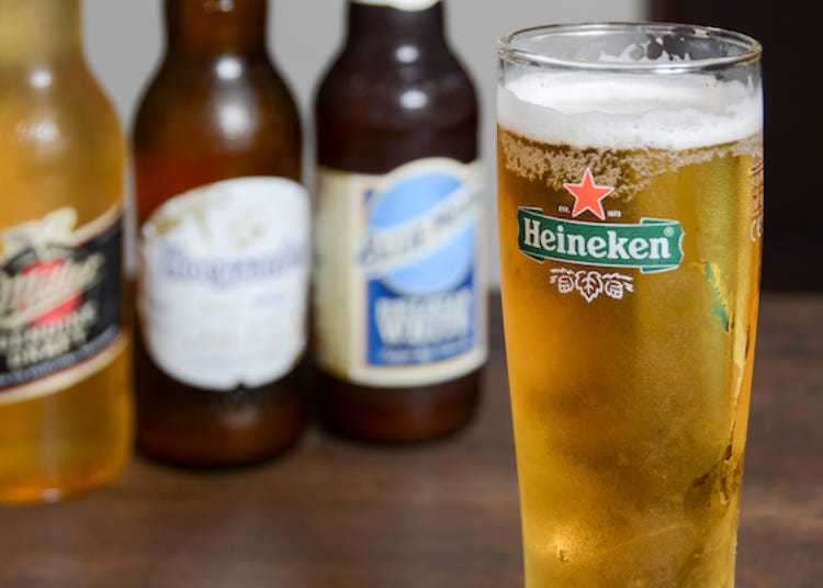 ビールはじめアルコールメニューも豊富