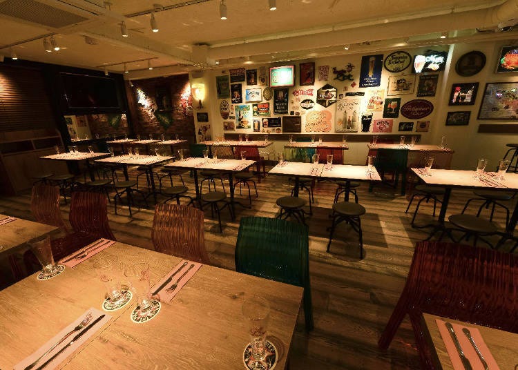 A large and spacious shop interior