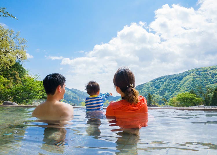 Taking in Hakone’s Beauty from the Outdoor Hot Spring With Scenic View Bath