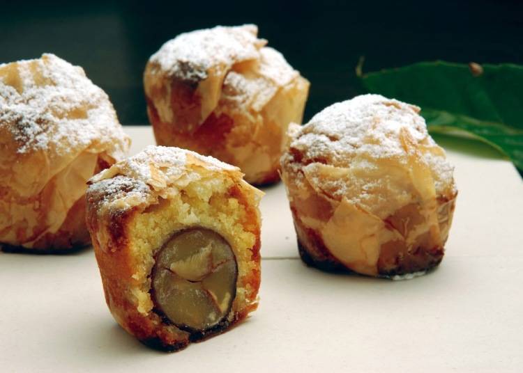 烤栗子蛋糕（焼モンブラン）（1個380日圓、含税）