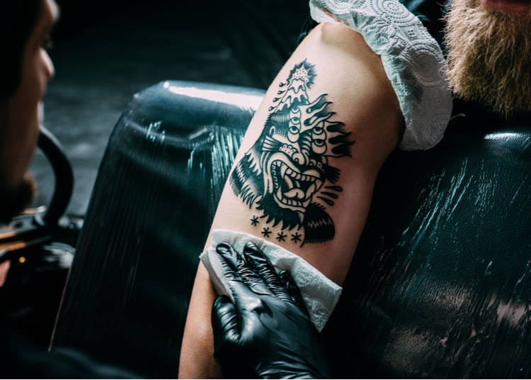 Japanese Ink on Instagram Japanese back tattoo by greggletron  a really  interesting  Japanese back tattoo Black and grey tattoos American  traditional tattoo