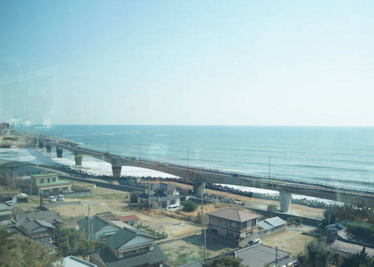 ▲ This is the view from the seat recommended by Manager Nishi.