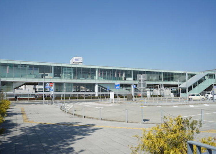 ▲On the left is the ticket gate area, while the free passage on the right stretches further down.