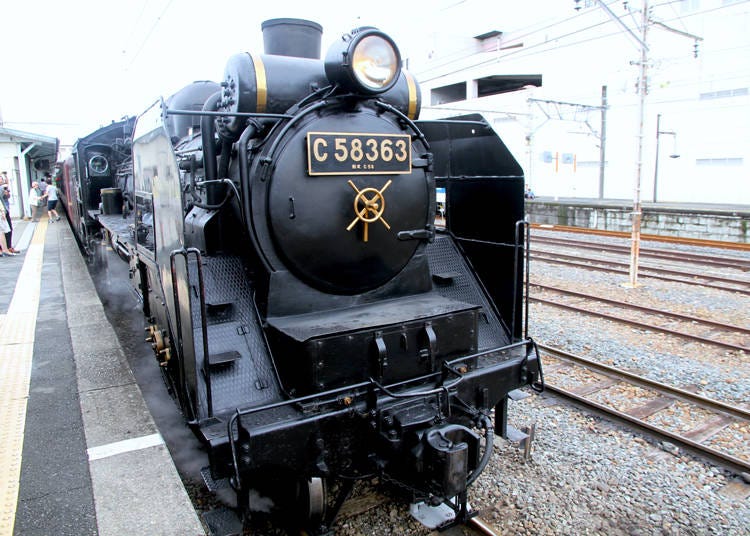 ※蒸気機関車の写真は寄居駅で撮影したものです