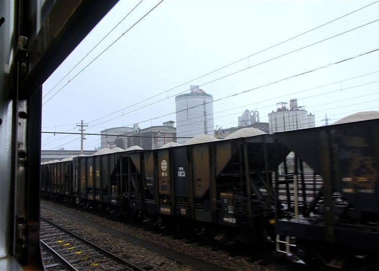 同樣地因為下雨所以溪水相當混濁，雖然有些可惜但依然能夠感受一下荒川的波濤