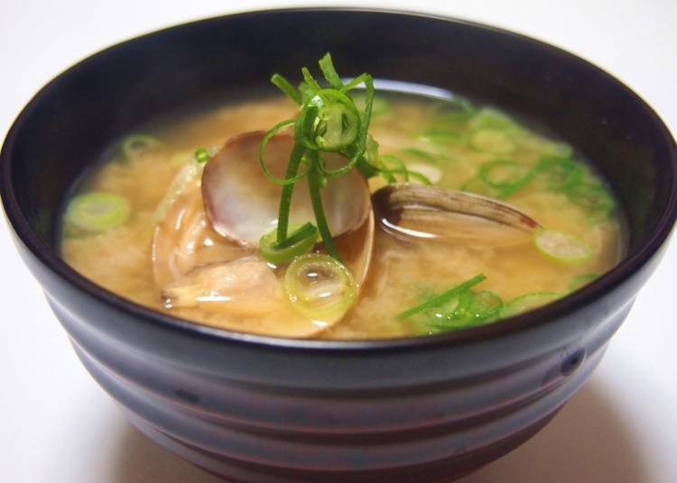 Miso soup is the best! As for the ingredients, clam is the best