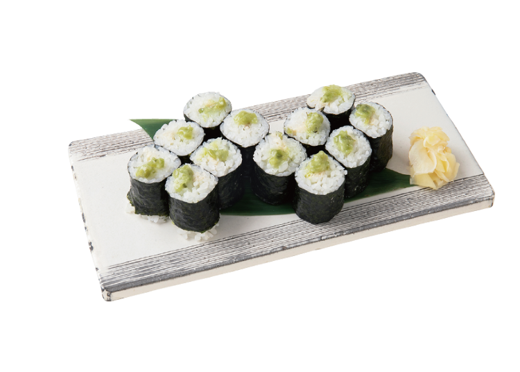 2 Types of Wasabi Sushi Rolls from Nanadaime Uhe, located in Kitamachi Dining (\680, tax not included)