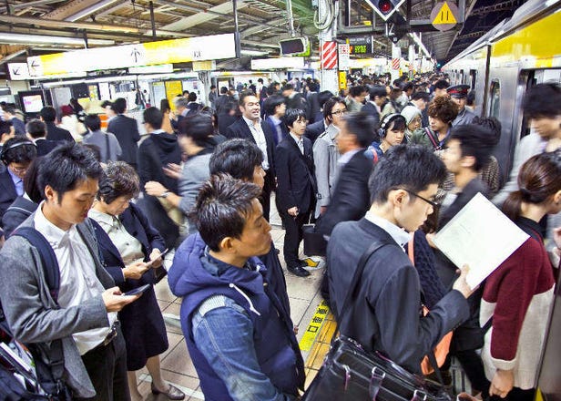 給觀光客的小提醒：在日小編教你如何搭東京滿員電車