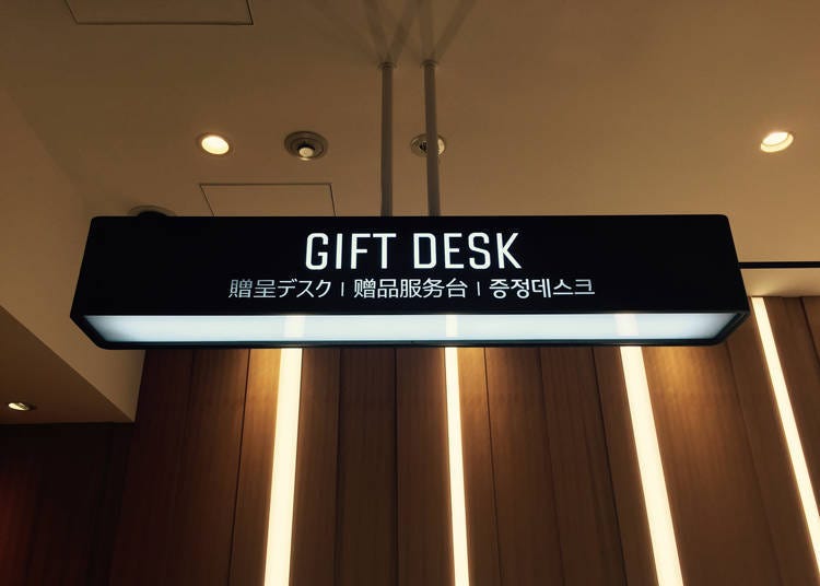 The GIFT DESK offers a variety of special services