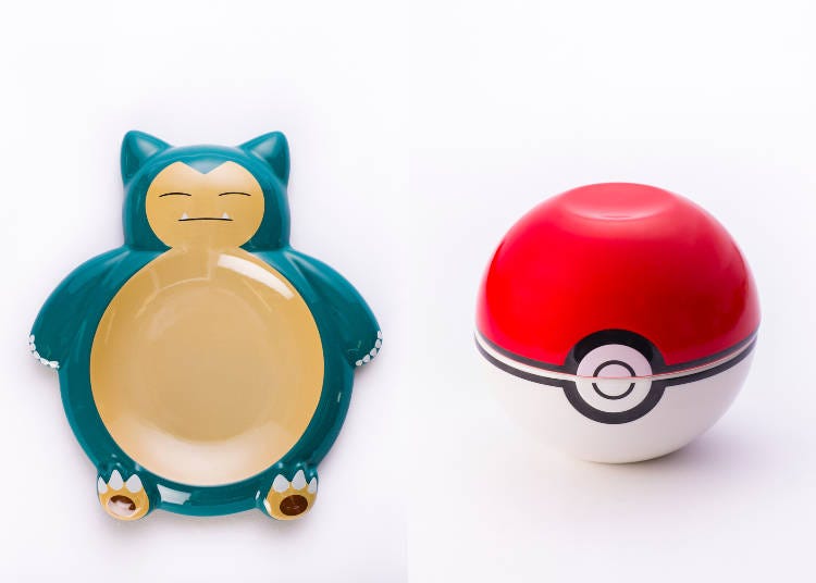 Snorlax Plate (left) 2,160 yen // Pokéball Bowl (right) 2,160 yen