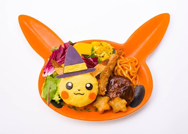 Greedy Pikachu Halloween Plate 1,706 yen (2,894 with novelty plate)