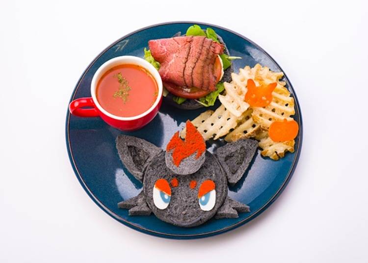 Zorua Halloween Roast Beef Burger 1,706 yen