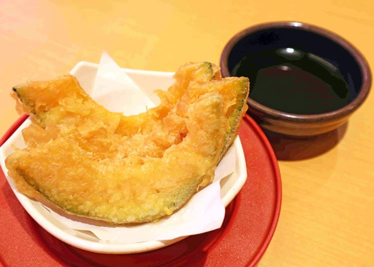 Sushiro Recommended Side Dish #3: Kabocha Tempura - Freshly Fried and Crispy Japanese Food!