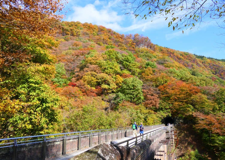 Karuizawa Maple Leaf Spot 3: Former Usui Pass Observation Deck and Megane Bridge