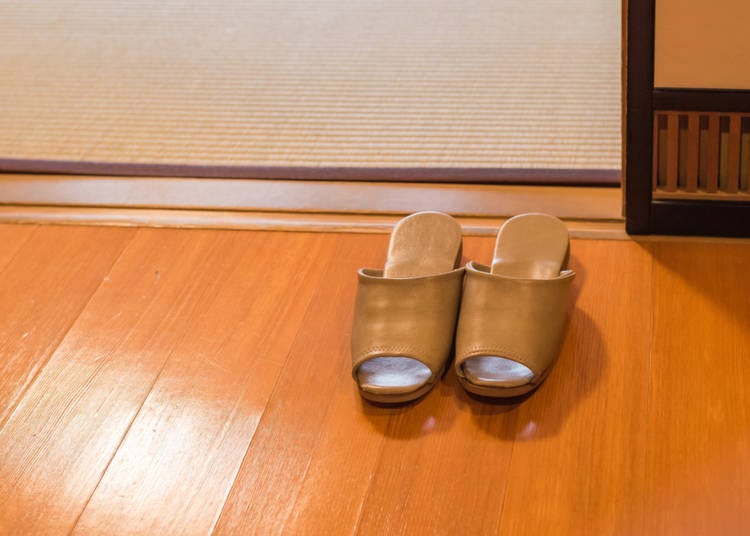 3. No slippers on tatami