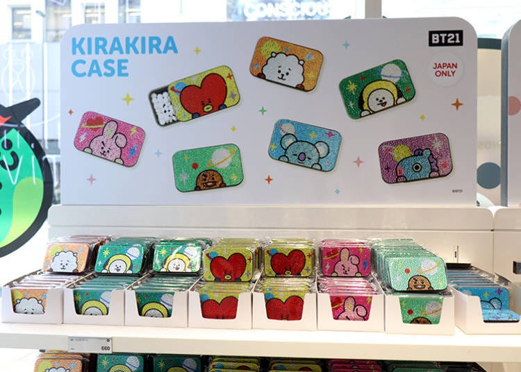 “Kirakira Case (ramune) BT21” 660 yen each (tax included)