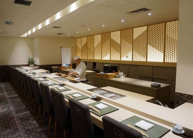 5. Sushi Miyako: Premium Shinjuku sushi experience in a luxury hotel (5,000 yen)