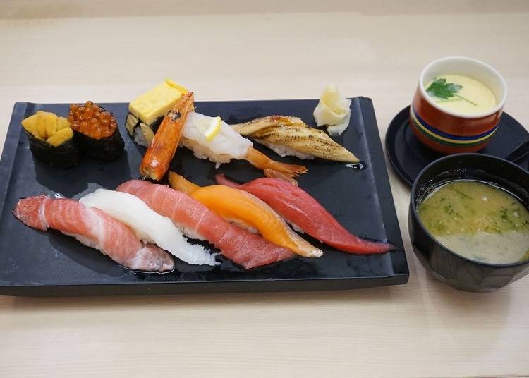 平日限定　午餐菜单人气排行握寿司2200日元（不含税）