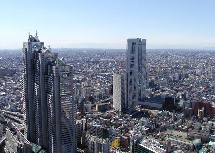 전망대에서 도쿄의 풍경을 만끽해 보자.