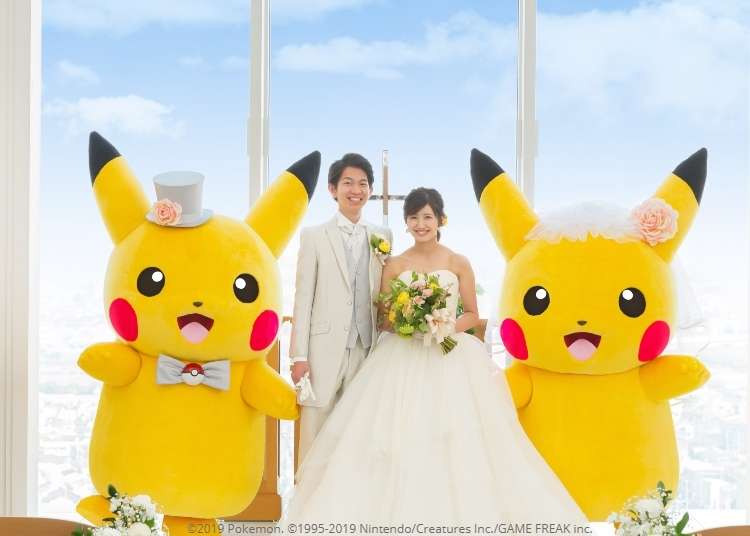 wedding pikachu plush