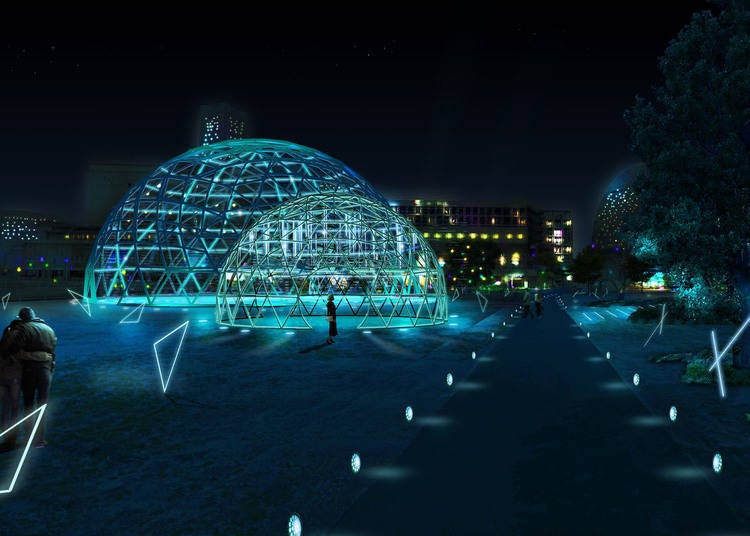 4. 用夜晚的橫濱「YORUNOYO -CROSS NIGHT ILLUMINATION-」