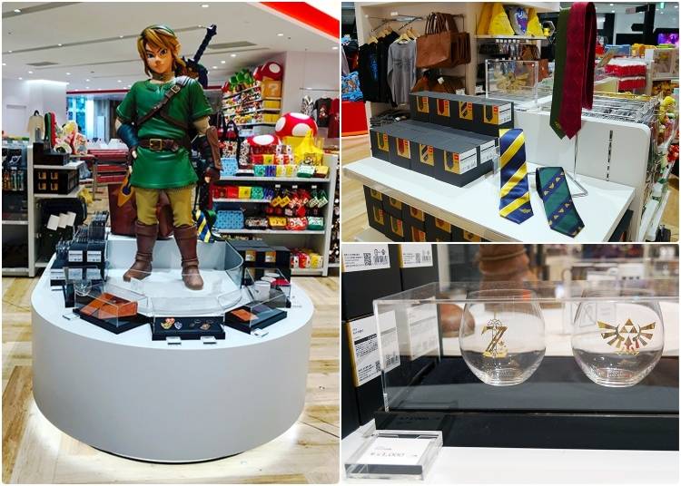 Link, Link neckties and a set of Legend of Zelda glasses
