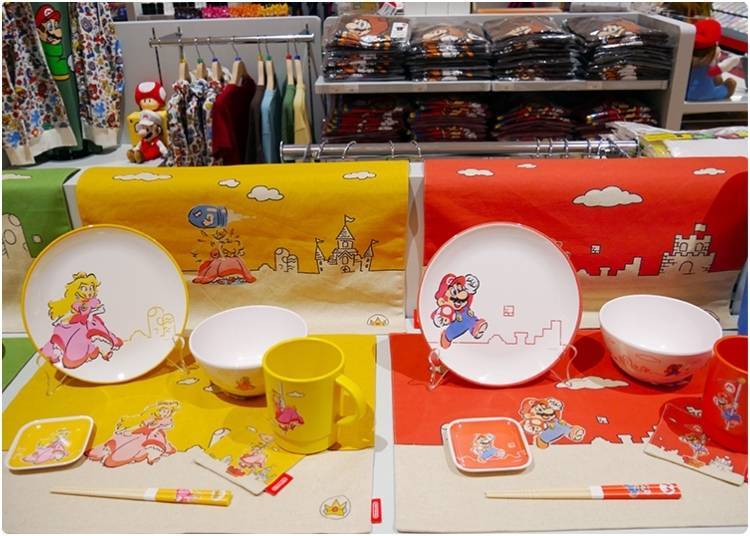 瑪利歐的餐具設計非常可愛，很適合當作造訪「Nintendo Tokyo」的紀念品或伴手禮！