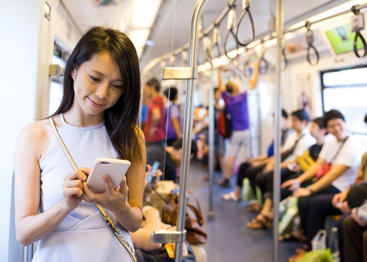 “Talking is OK! But NOT on the phone!” Phone manners on the train