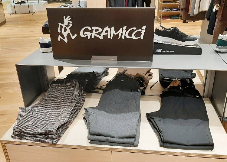 Gramicci x URBAN RESEARCH 別注 可水洗羊毛長褲（定價13000日圓）左至右：格紋、炭灰、黑