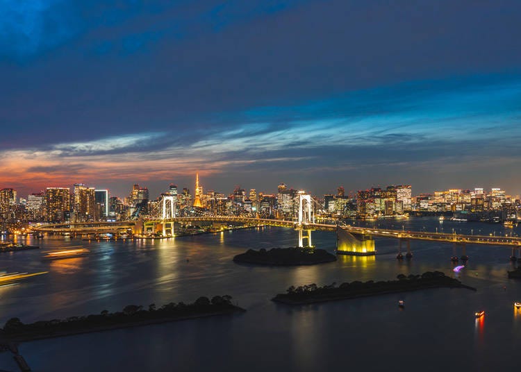 ‘그랜드 닛코 도쿄 다이바’에서 바라본 야경