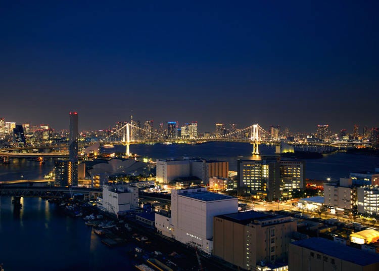 ‘다이이치 호텔 도쿄 시포트’에서 바라본 야경