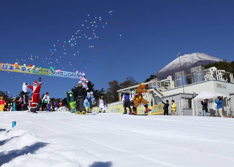 2018年Snow Park Yeti开放时的活动照片