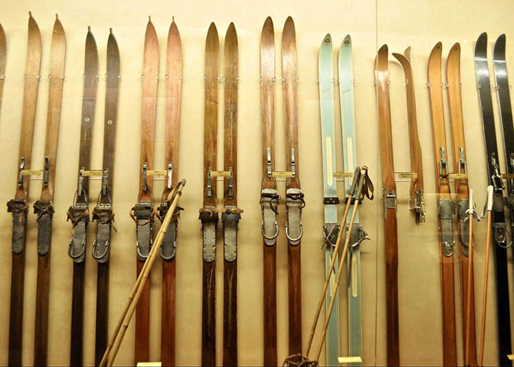 The collection of skis from the Japanese Royal Family.