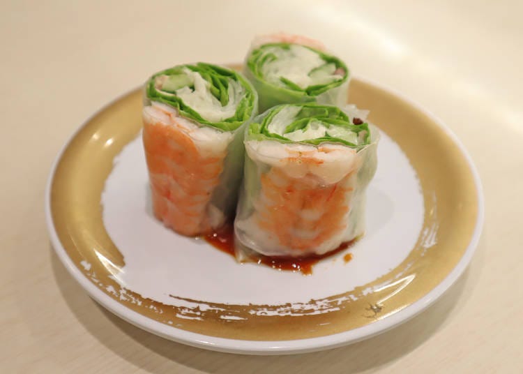 Side dishes that caught Timothy's interest #1: Fresh Spring Rolls