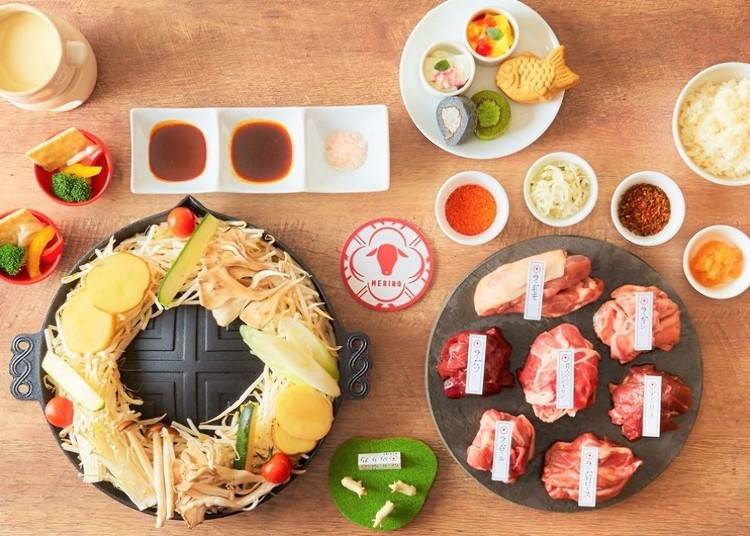 「【ジンギスカン】ラム＆マトン7種食べ放題＋Soft飲み放題付コース」