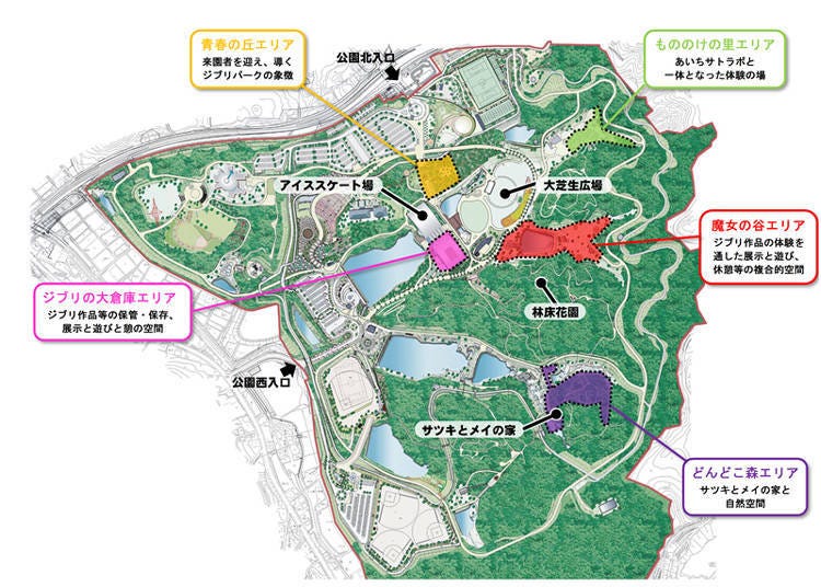 Overview of Ghibli Park Plan