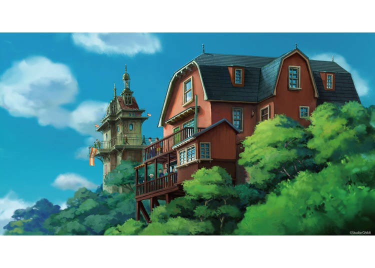 ‘청춘의 언덕 에리어’의 기본 디자인 ©Studio Ghibli