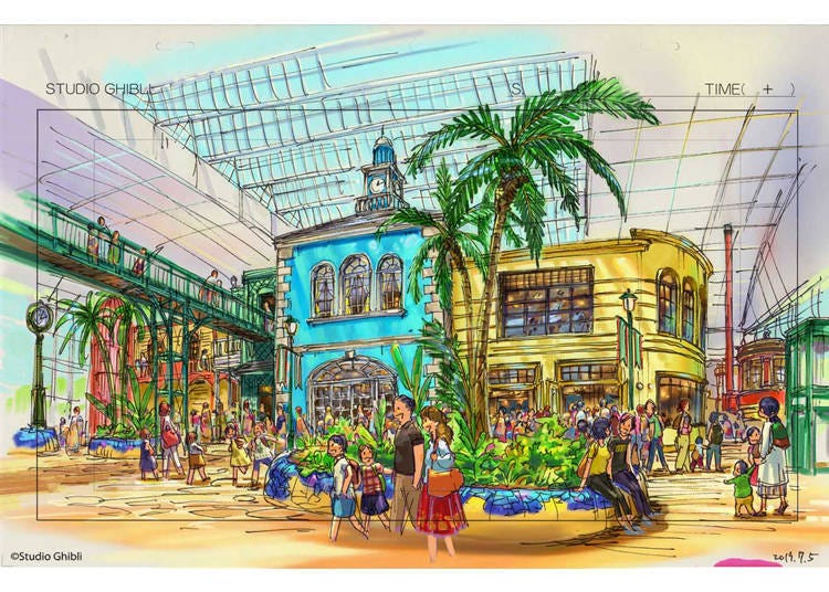 吉卜力大倉庫的廣場概念圖 ©Studio Ghibli