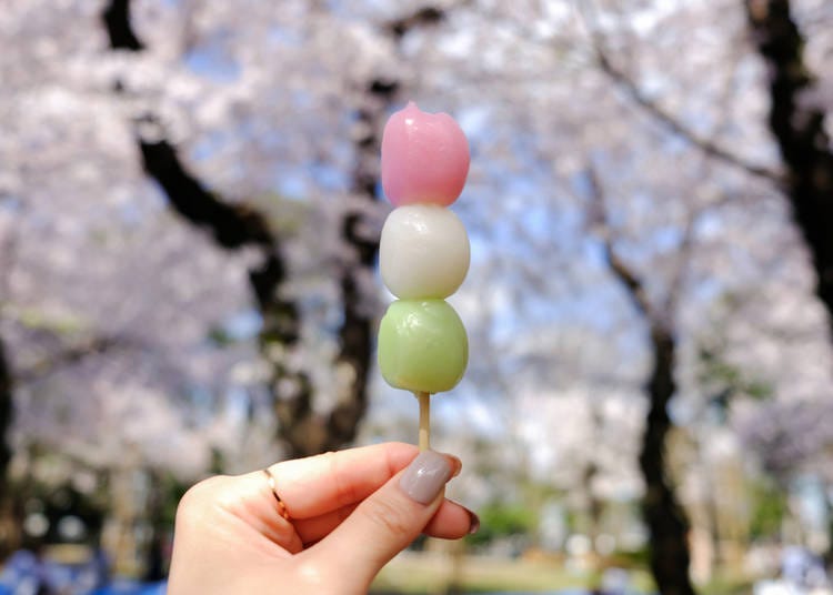 Dango seem to come in all colors under the sun!