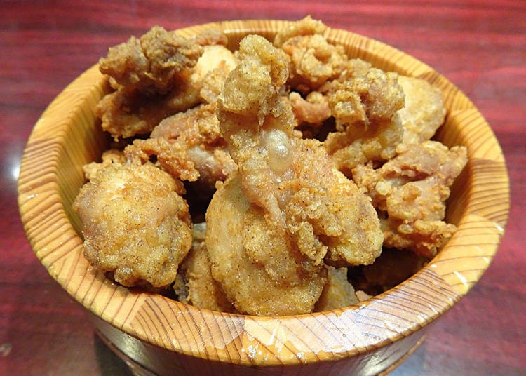 3. Aburiya Toribe Shibuya Station: Popular all-you-can-eat deep-fried delicacies
