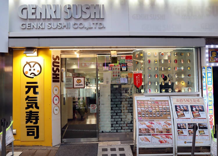 1 p.m.: Enjoying affordable authentic sushi at Genki Sushi