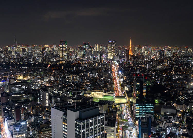 涩谷赏夜景景点①位于涩谷SCRAMBLE SQUARE最上层的全方位展望空间「SHIBUYA SKY」