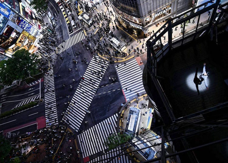 澀谷賞夜景景點④將澀谷十字路口盡收眼底！MAGNET by SHIBUYA109頂樓的「CROSSING VIEW」