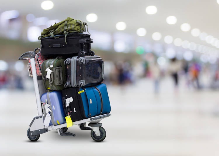 Lighten your load by taking advantage of baggage-delivery services at the airport.