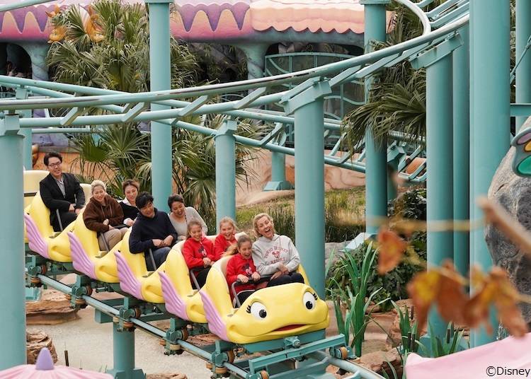 Don’t let the cute face fool you. Flounder’s Flying Fish Coaster will have your pulse racing!