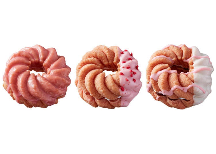 桜フレンチ（左から桜フレーバー、桜風味ジュレ&ホイップ、桜風味ジュレ&ホイップ）