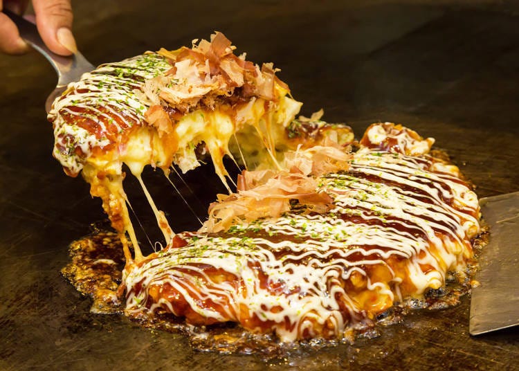 I was shocked to be able to grill okonomiyaki myself