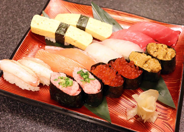 人気ネタの寿司・約80種類が食べ放題！