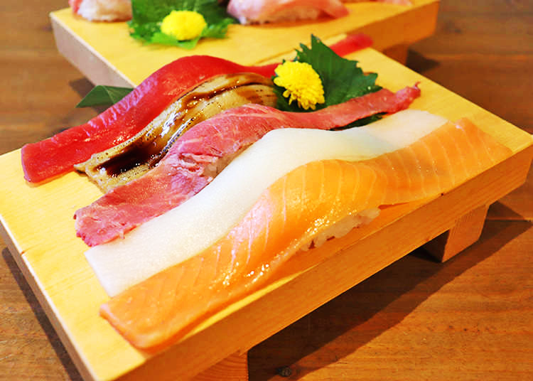 长20公分的生鱼片寿司也能吃到饱？秋叶原高CP值寿司吃到饱「寿司酒场 富山」